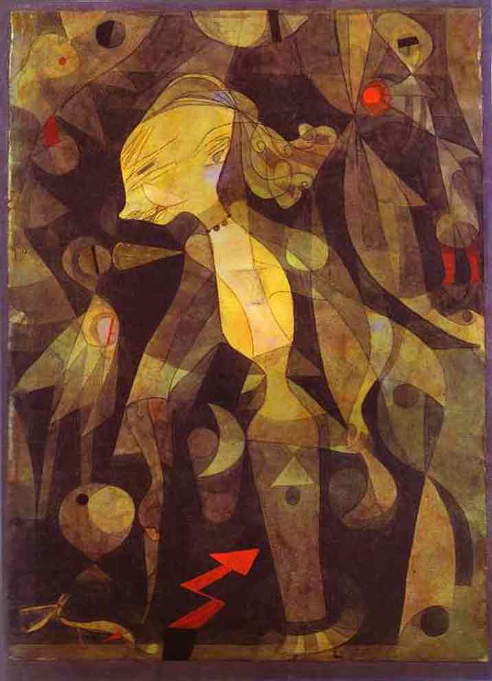 A Young Lady's Adventure painting - Paul Klee A Young Lady's Adventure art painting